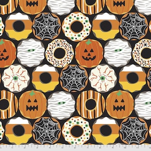 Creepy Crullers from Boolicious by Maude Asbury- 100% cotton fabric - by the half yard