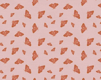 Moth Pink from Tiger Lily Trail by Teresa Chan - by the Half Yard