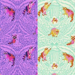 One Man&#39;s Trash from Tiny Beasts by Tula Pink - in Half yard increments