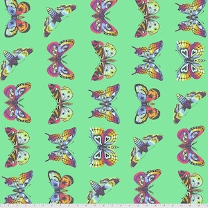 Butterfly Hugs in Lagoon from Daydreamer by Tula Pink - in Half yard increments