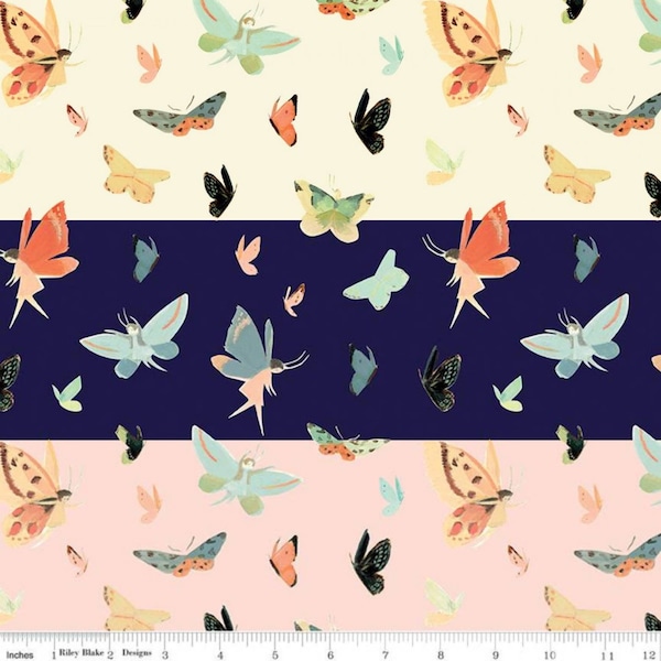 Butterflies from Dream World by Emily Winfield Martin - by the Half Yard