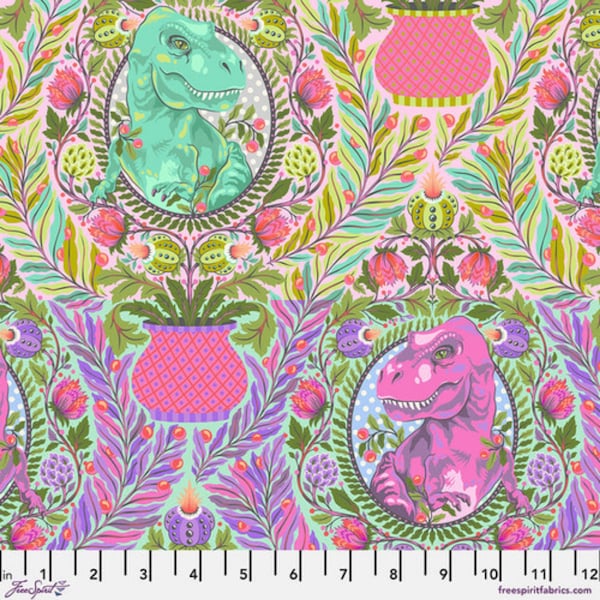 Tree Rex from Roar by Tula Pink - by the Half Yard - 100% Cotton Fabric