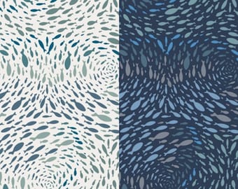 Flusso di acqua salata da Enchanted Voyage di Maureen Cracknell di Art Gallery Fabrics - al metro quadro