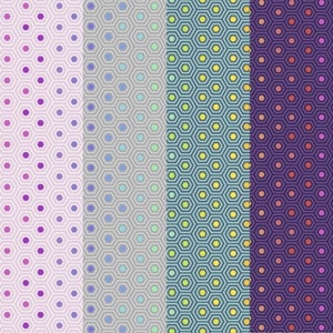 Hexy Rainbow from True Colors by Tula Pink - in Half yard increments