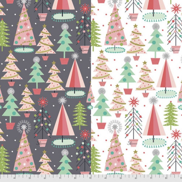 Christmas Spruce from Fa La La by Maude Asbury - sold by the Half Yard