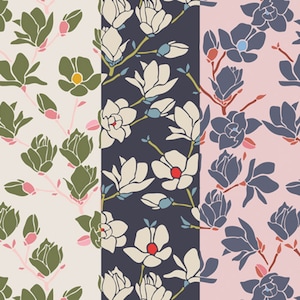 Magnolia by Amy Sinibaldi aus Charleston für Art Gallery Fabrics