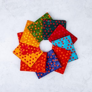Polka Pop Batiks Expressions fat quarter bundle