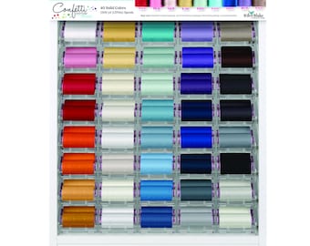 Wonderfil Efina 60wt Confetti Cotton Thread 1500 yard Spool