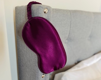 Satijnen slaapmasker met elastiekje – Gepersonaliseerd cadeau