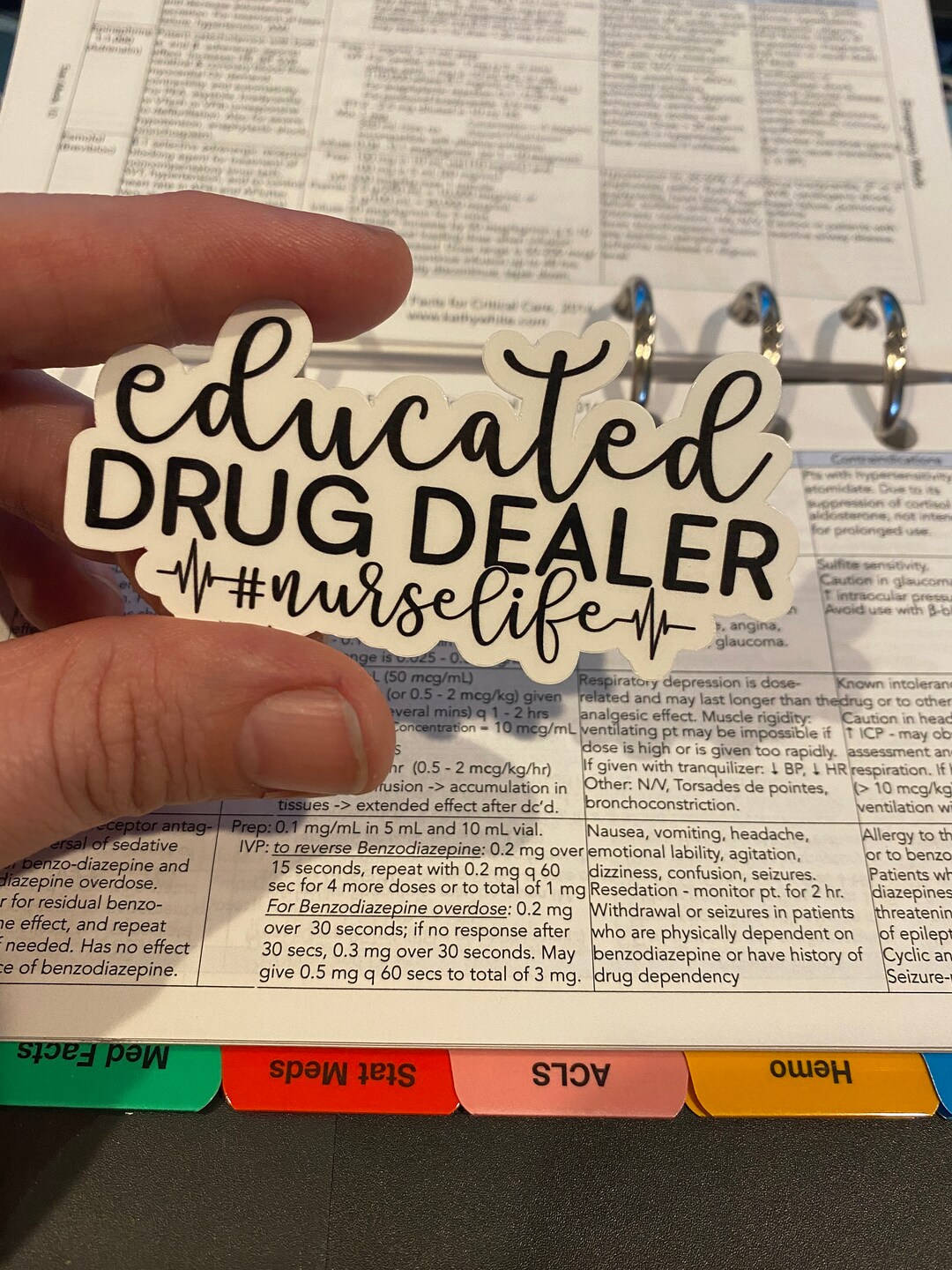 Drug Decals Educated Drug Dealer Vinyl Sticker for Water Bottle, Laptop Decal, Gift ...