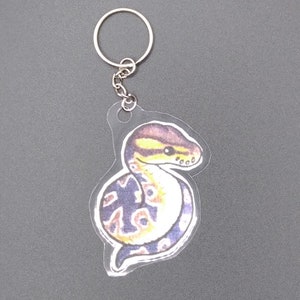 Ball Python Keychain - Normal Morph