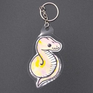 Ball Python Keychain - Banana Morph