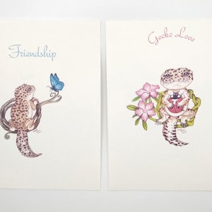 Leopard Gecko Greeting Card Set