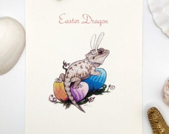 Easter Beardie Postcard