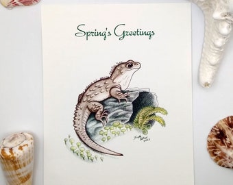 Spring Tuatara Postcard
