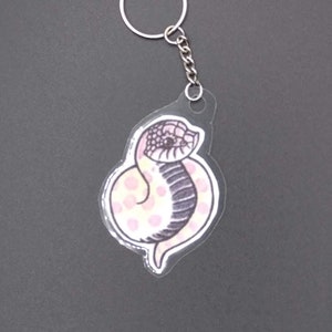 Hognose Snake Keychain - Lavender Morph
