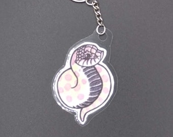 Hognose Snake Keychain - Lavender Morph