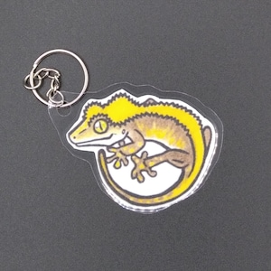 Crested Gecko Keychain #2