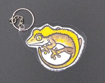 Crested Gecko Keychain #2