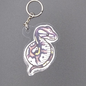 Ball Python Keychain - Majave Morph