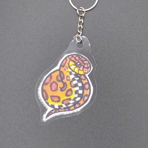 Cute Corn Snake Keychain