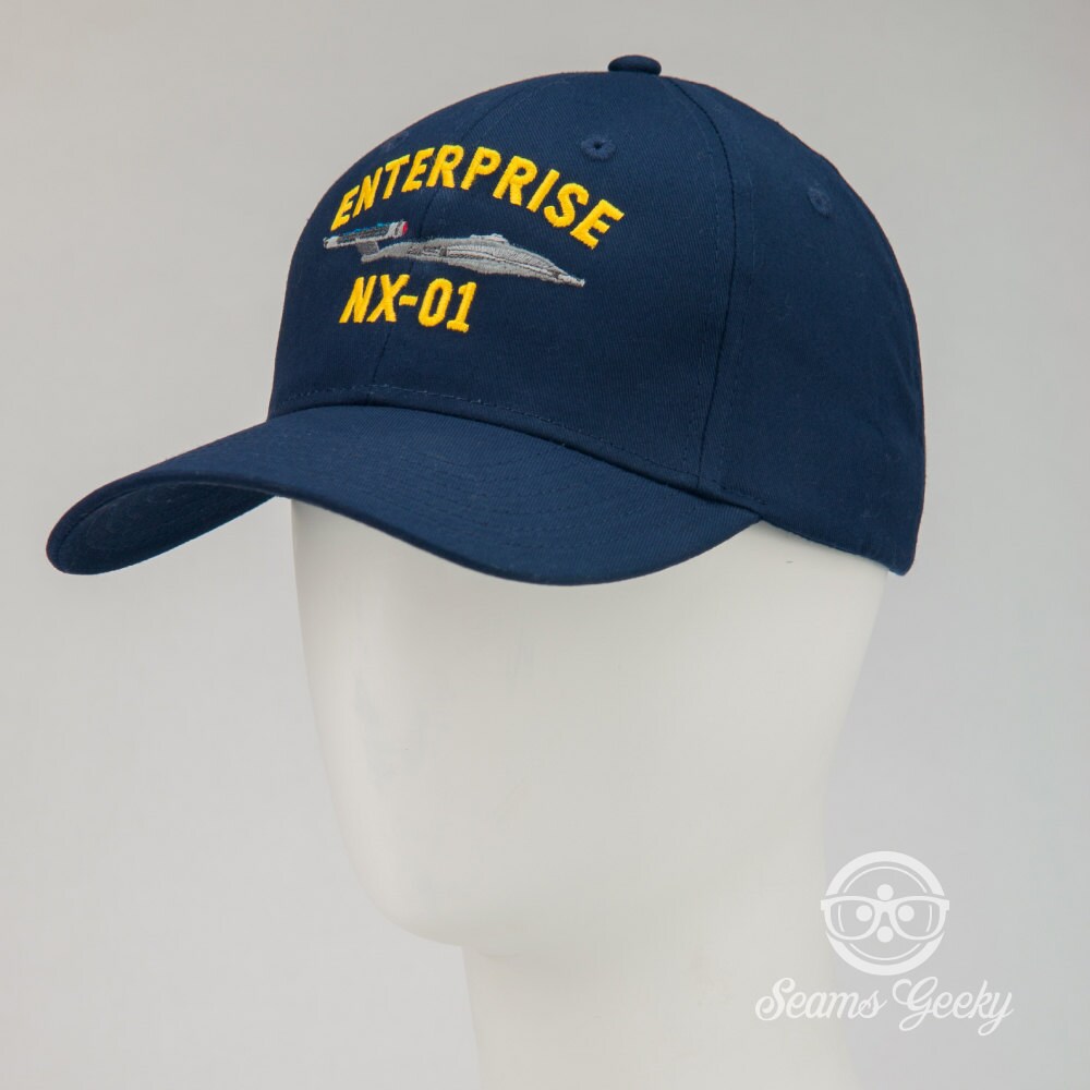 Star Trek Hat Enterprise NX01 Embroidered Geeky Baseball Etsy