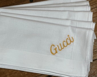 Mother’s Day gift Embroidered Handkerchiefs, personalized, custom colors, monogrammed hanky, women’s hanky, gift for mom