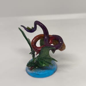 Figure Flying Serpant Hand Painted TTRPG D&D Creature