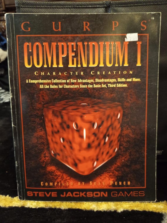 Livre Jeu De Rôle - GURPS Compendium II (Steve Jackson Games) - Occasion Très Bon état