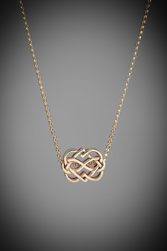 Eternal Love Celtic Knot Necklace – Celtic Crystal Design Jewelry