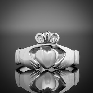 Claddagh Ring for Men, Handcrafted in Ireland