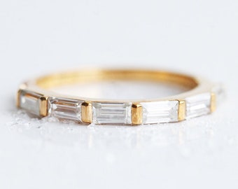 Baguette diamond wedding band, baguette diamond ring, Baguette ring