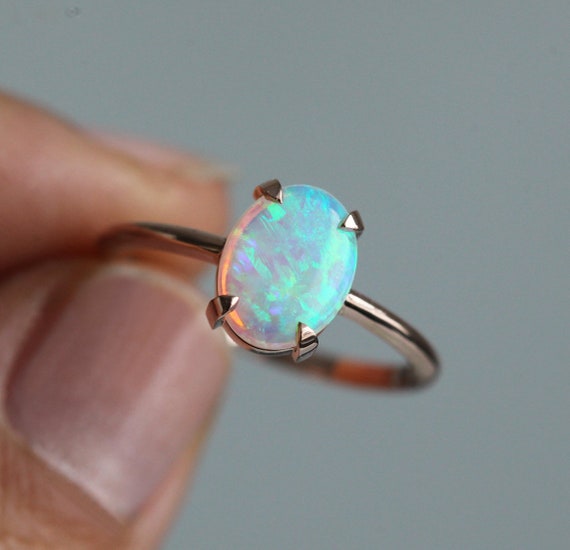 bague solitaire opale bague solitaire opale