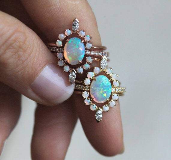 bague solitaire opale bague solitaire opale