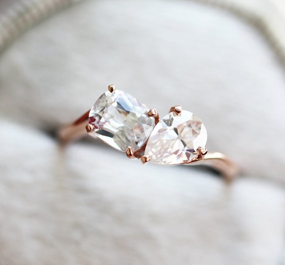 14K White Gold Estate Diamond Bypass Ring – Long's Jewelers