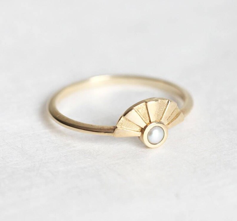 Natural Ruby Ring, Yellow Gold Ruby Engagement Ring, Red Gemstone Ring, Bohemian Engagement Ring image 5