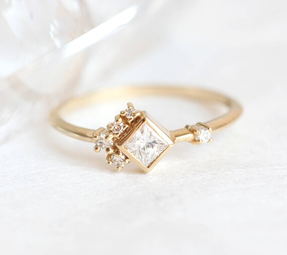 princess cut diamantring