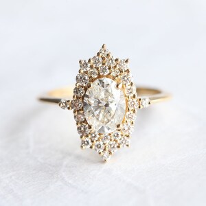 1.5ct Diamond Ring, Halo Diamond Ring, Diamond Engagement Ring, Over ...