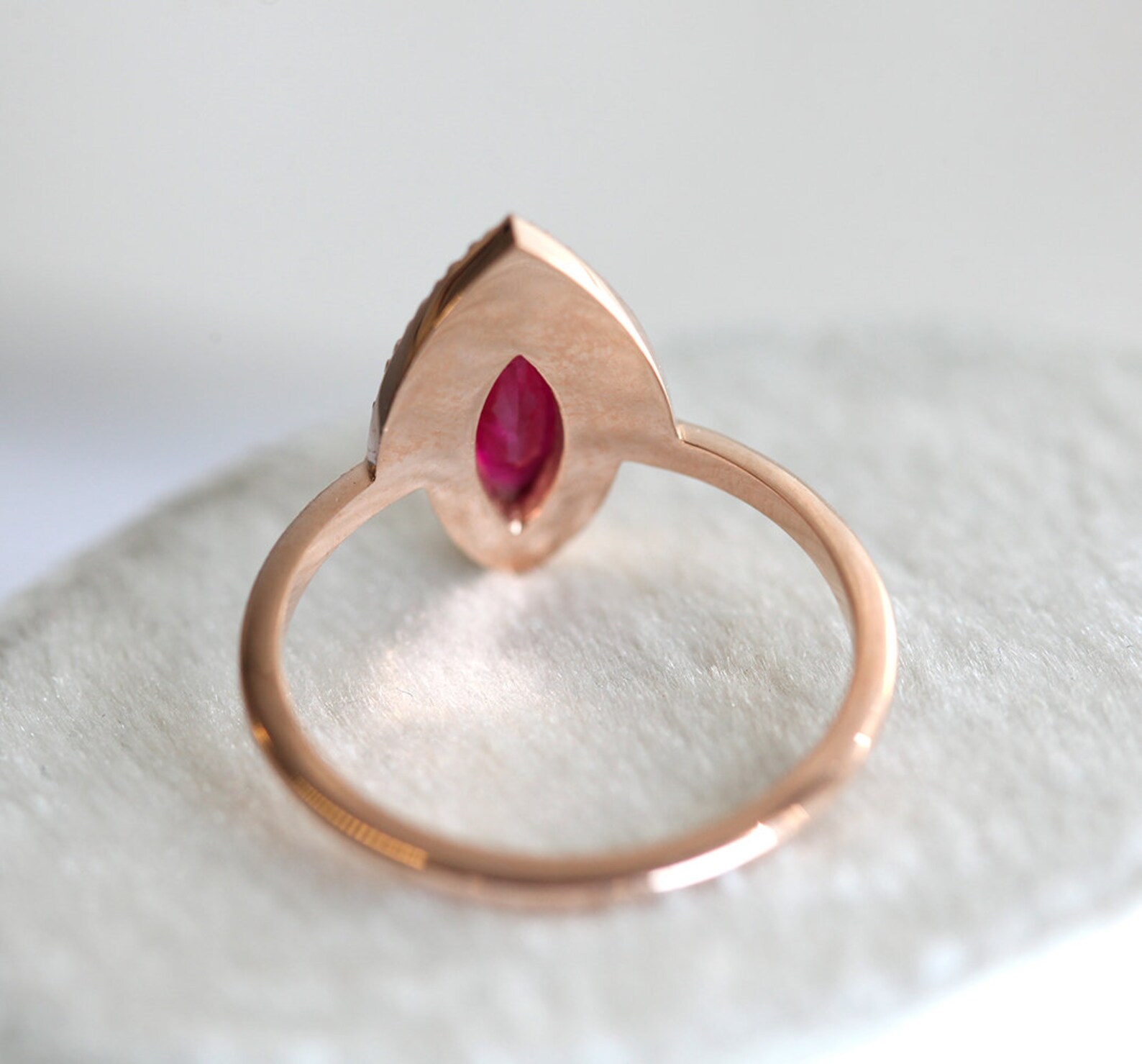 Natural Ruby Ring Set Ruby Engagement Ring With Black - Etsy