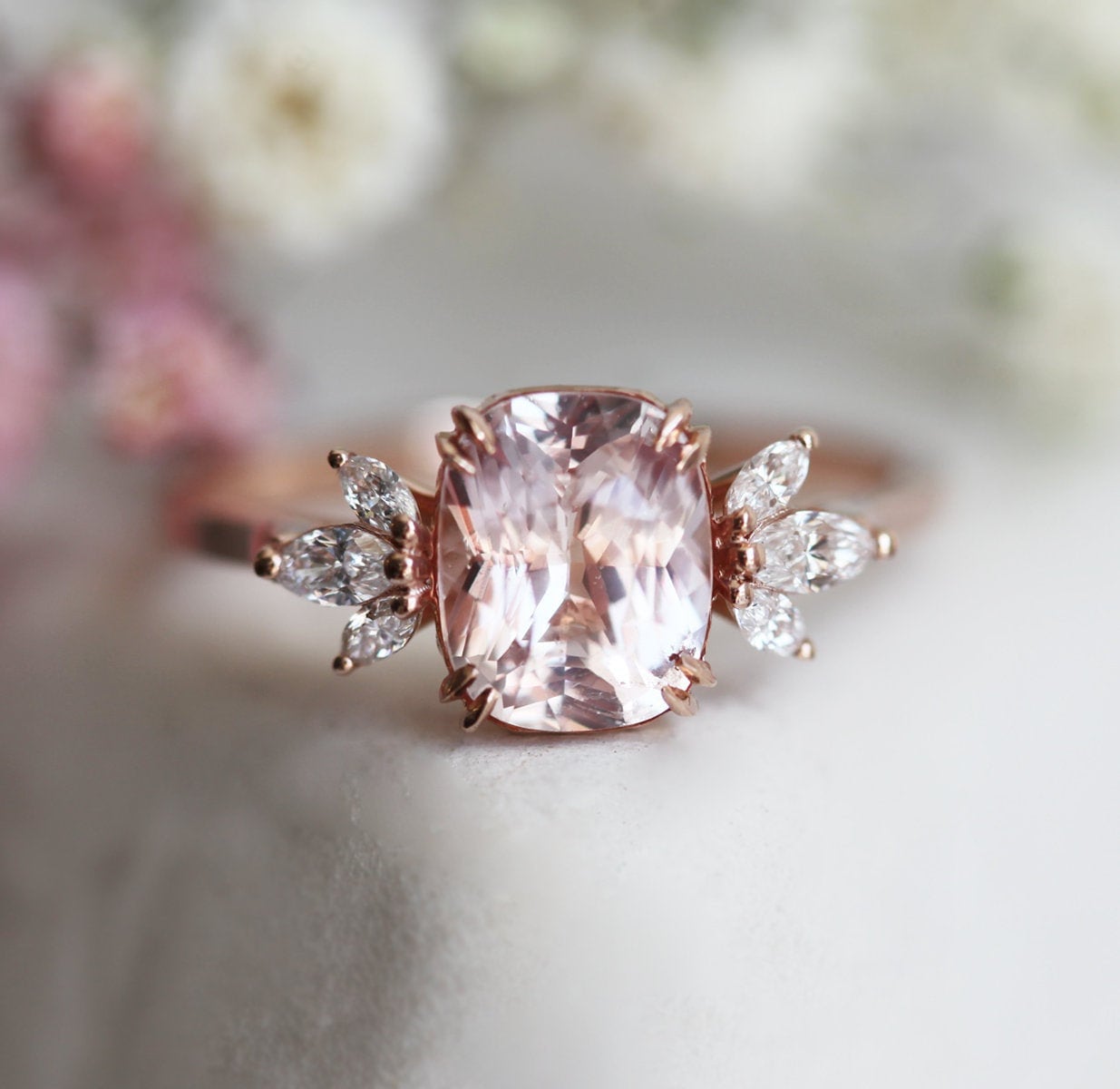 Peach sapphire jewelry discount