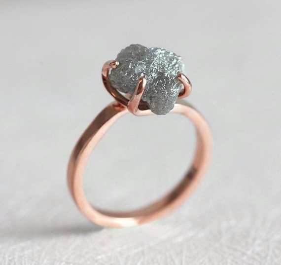 Bague diamant brut deals
