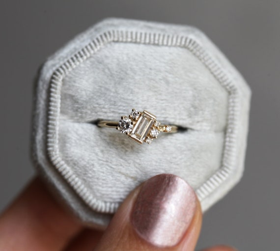 Gold Ring: 14K Crystal Baguette Ring – ANTOANETTA