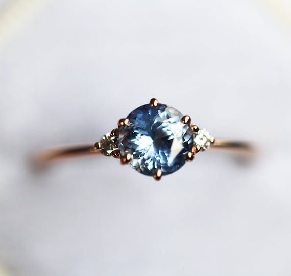 LeVian 2.33ctw Oval Blue Sapphire Diamond Ring 14k White Gold Sz 6.5 E –  Jewelryauthority