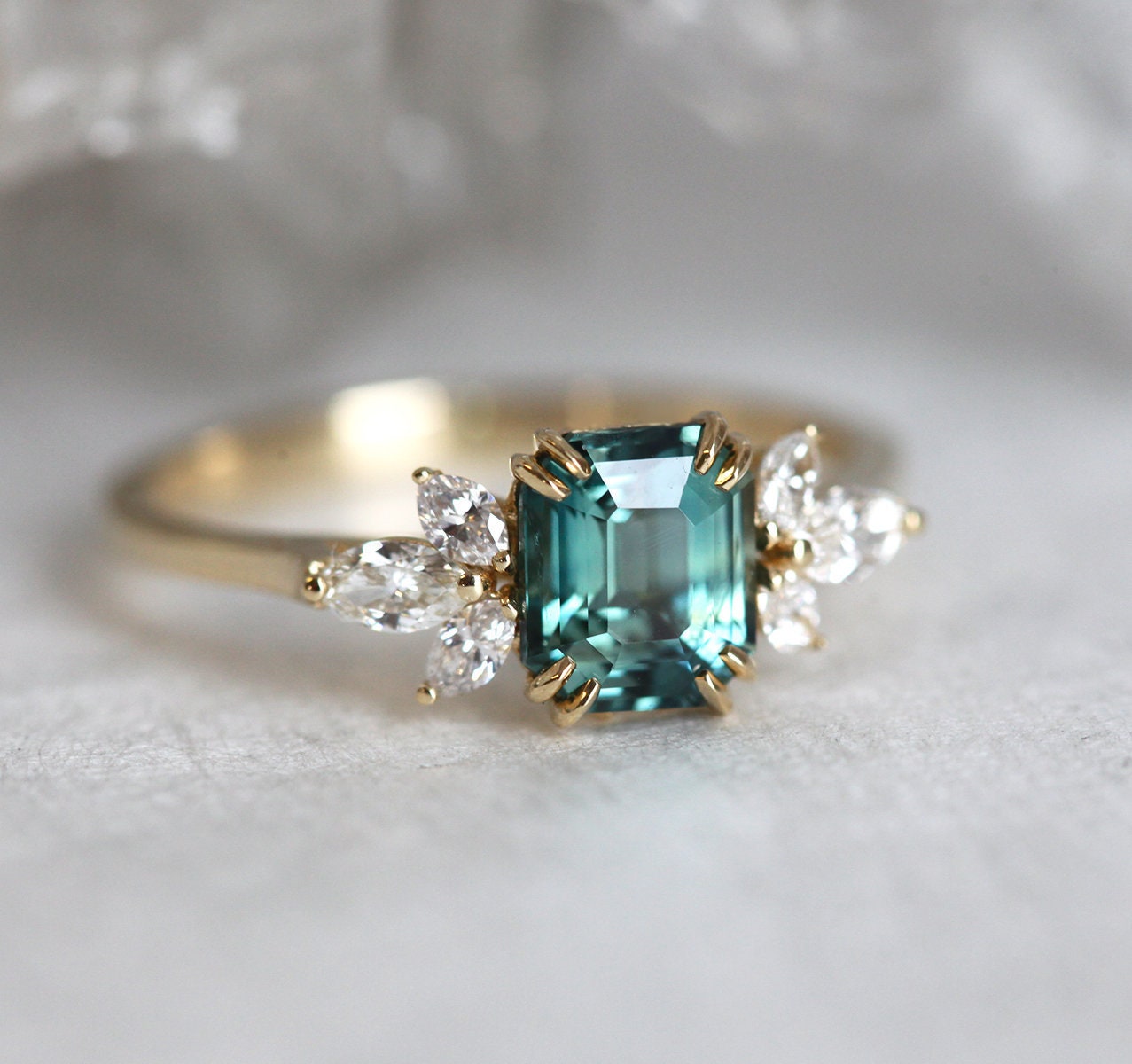 Teal 2024 wedding ring