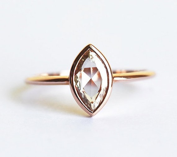 Champagne diamond engagement ring sale