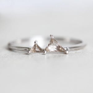 Gemstone Mountain Ring, Mountain Ring gold, Custom Mountain Ring, Mountain jewelry