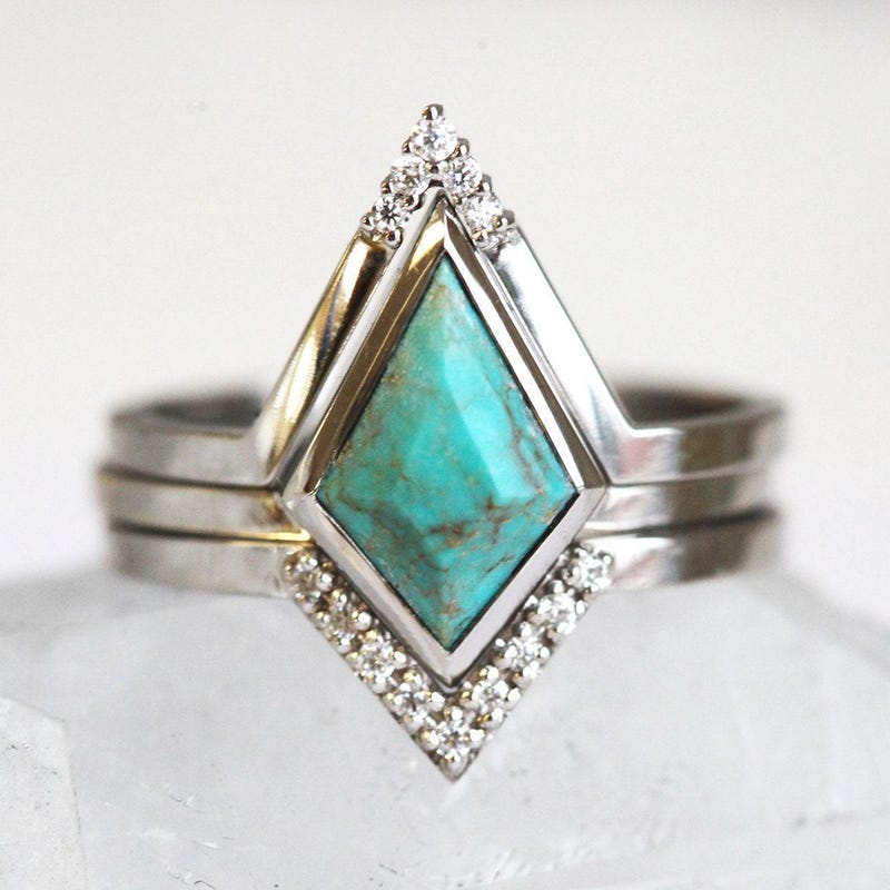 Turquoise Engagement Ring - Etsy