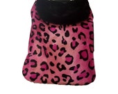 Dog Coat, Dog Clothing, Dog Dress, Pet Coat, Pet Clothing, Dog Jacket, Custom Sizes - Pink Cheetah Print Fur Coat