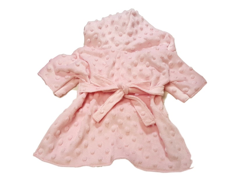 Dog Robe, Dog Dress, Dog Clothing, Pet Dress, Pet Clothing-Pink Terry Bathrobe image 3