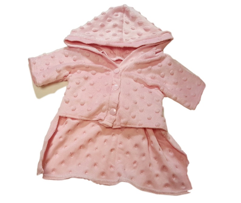 Dog Robe, Dog Dress, Dog Clothing, Pet Dress, Pet Clothing-Pink Terry Bathrobe image 2